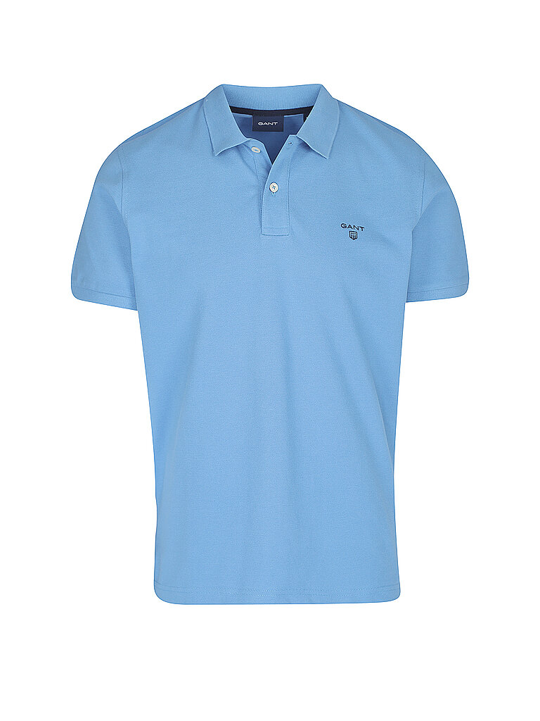 GANT Poloshirt Regular Fit Rugger blau | M
