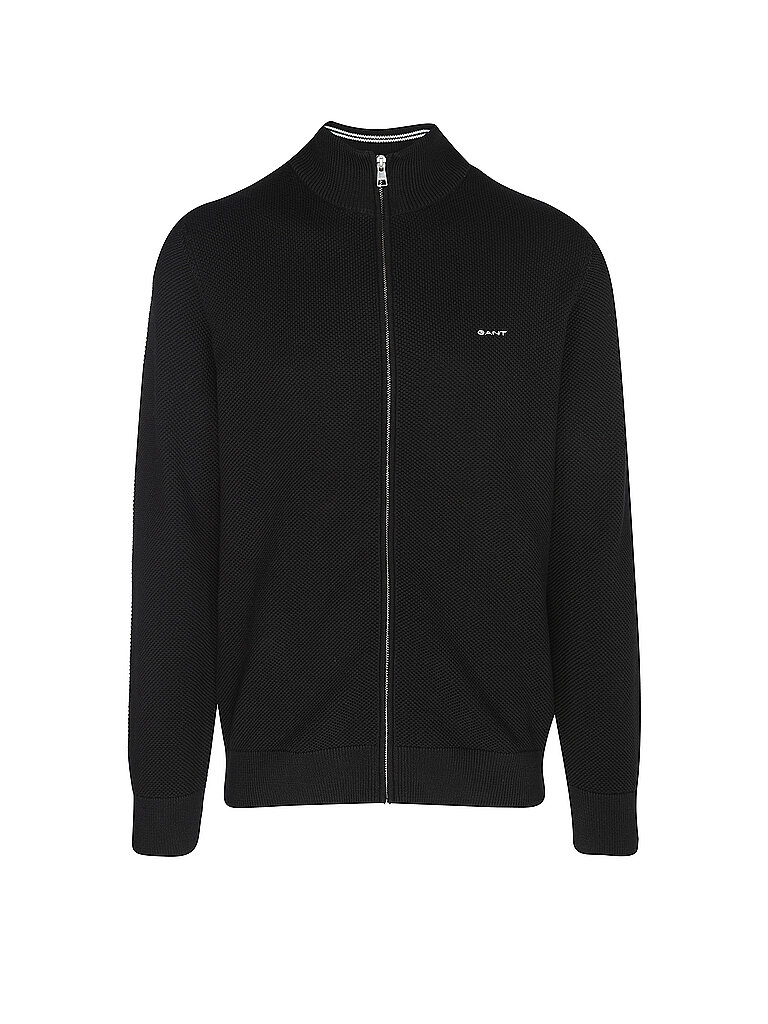 Gant Zipped Sweater Black