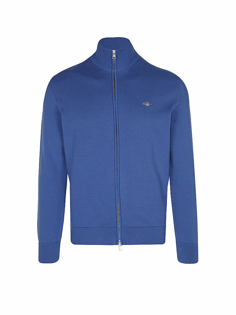 Gant Zipped Sweater Blue