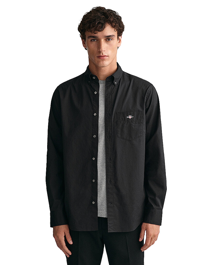 Gant Shirt Regular Fit Black
