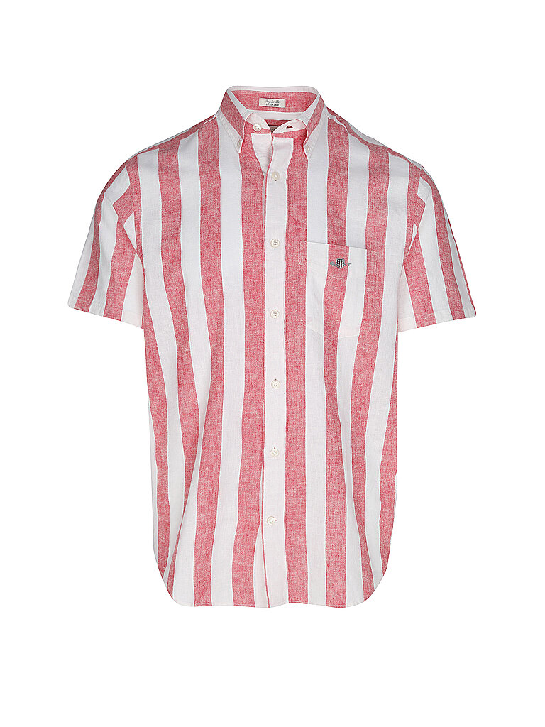 Gant Striped Shirt Regular Fit Red