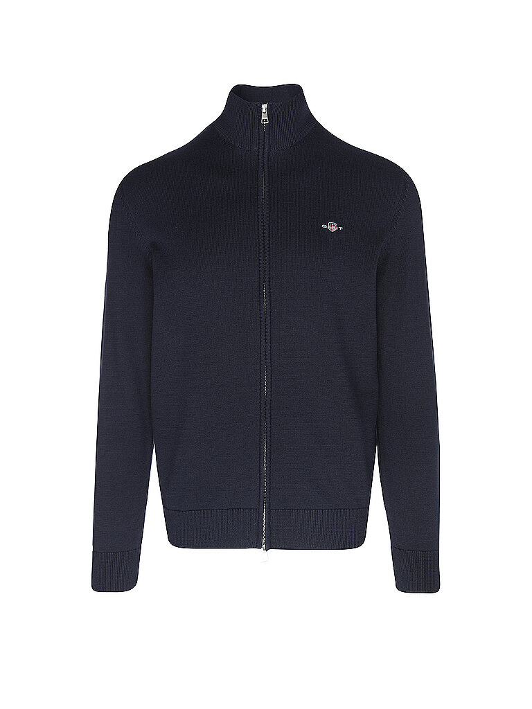 Gant Zipped Sweater Dark Blue