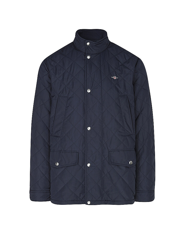 Gant Lightweight Quilted Jacket Dark Blue
