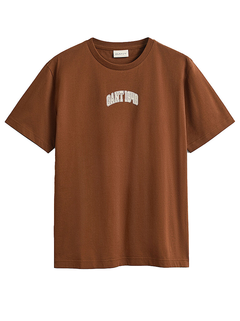 GANT T-Shirt GRAPHIC 1949 LOGO braun | XXL