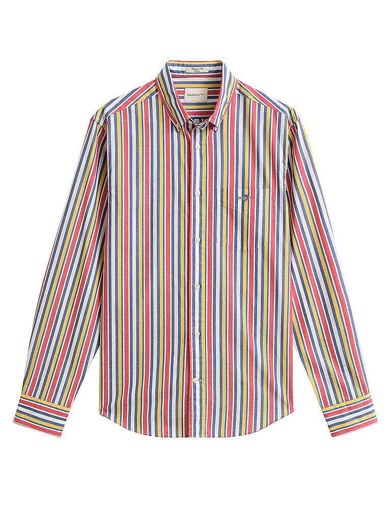 Langarmhemd aus Popeline Gant multistripe