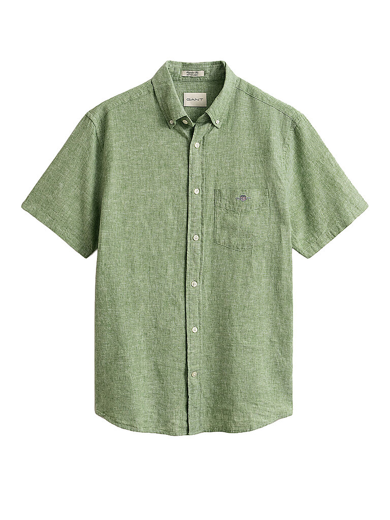 GANT Leinenhemd grün | S