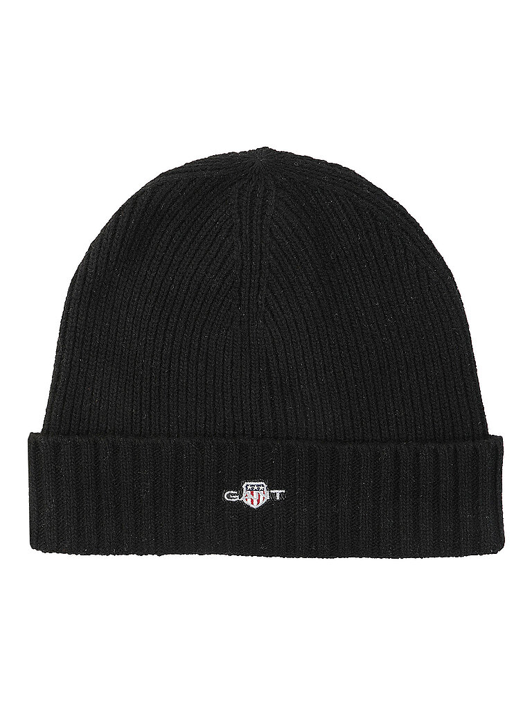 GANT Wool Lined Beanie Black