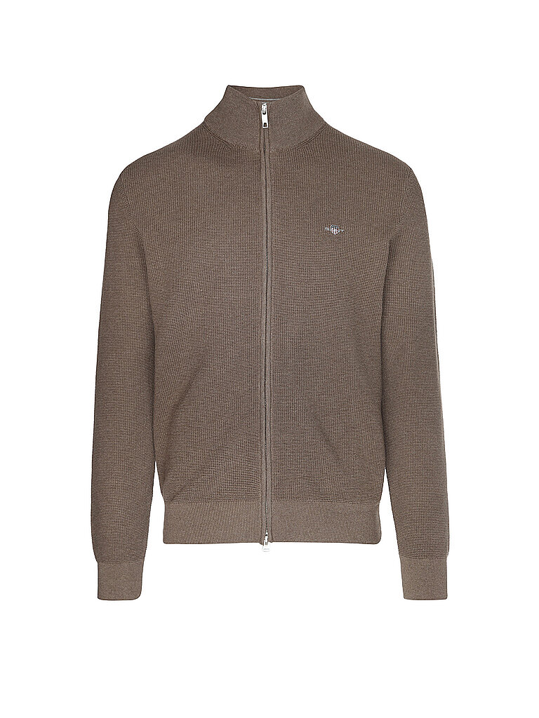 Wattierte Strickjacke mit Reißverschluss Gant