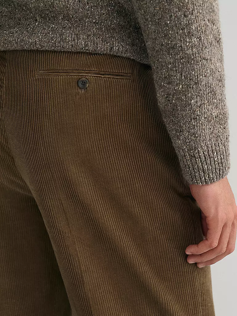 GANT | Cordhose Relaxed Fit | braun