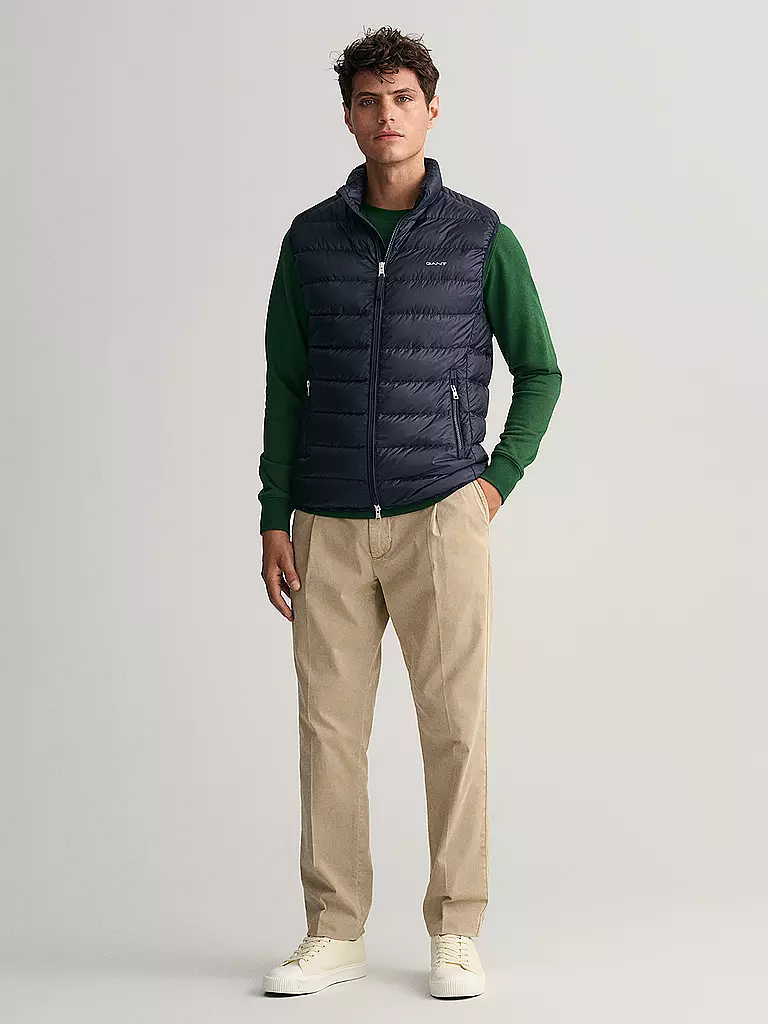 GANT | Daunensteppgilet | dunkelblau