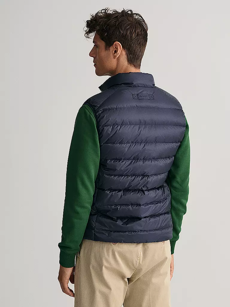 GANT | Daunensteppgilet | dunkelblau