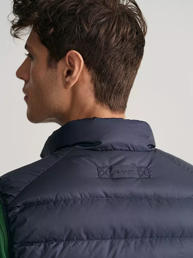 GANT | Daunensteppgilet | dunkelblau