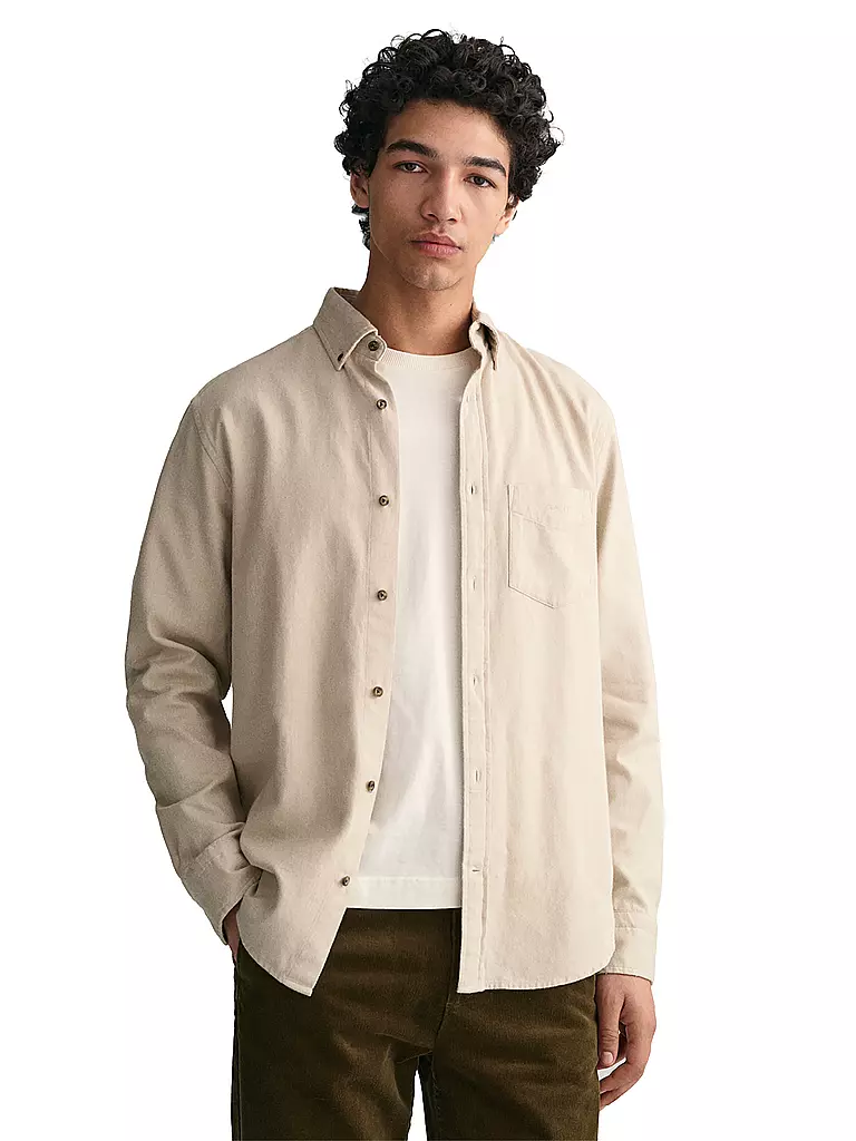 GANT | Hemd Regular Fit  | beige