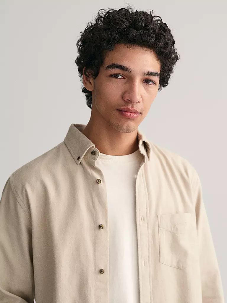 GANT | Hemd Regular Fit  | beige