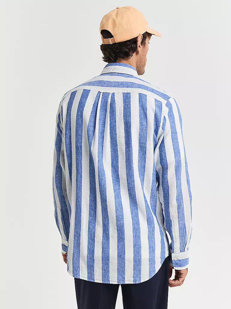 GANT | Leinenhemd Regular Fit  | blau