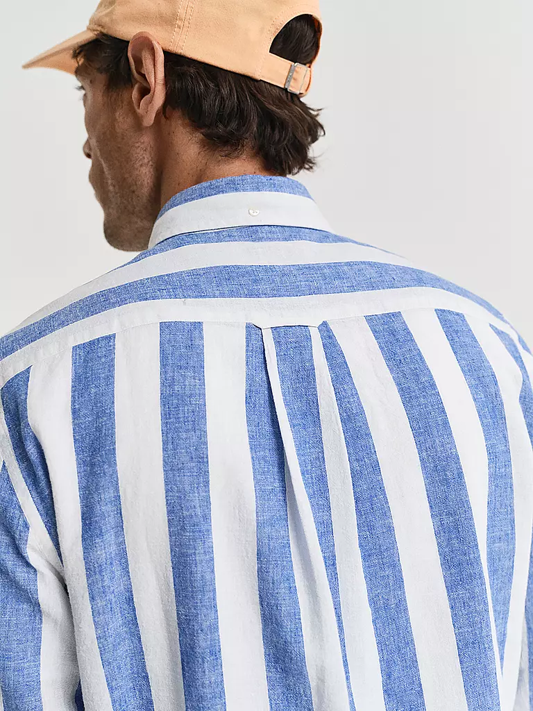 GANT | Leinenhemd Regular Fit  | blau