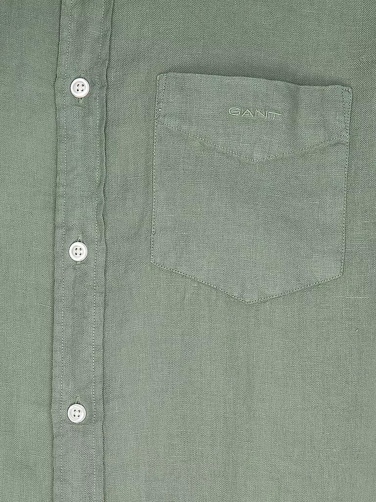 GANT | Leinenhemd Regular Fit | olive