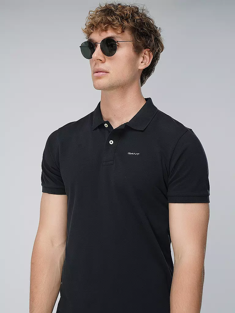 GANT | Poloshirt Regular Fit | schwarz