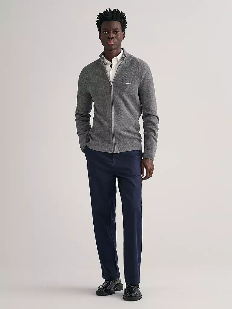 GANT | Strickjacke | hellgrau