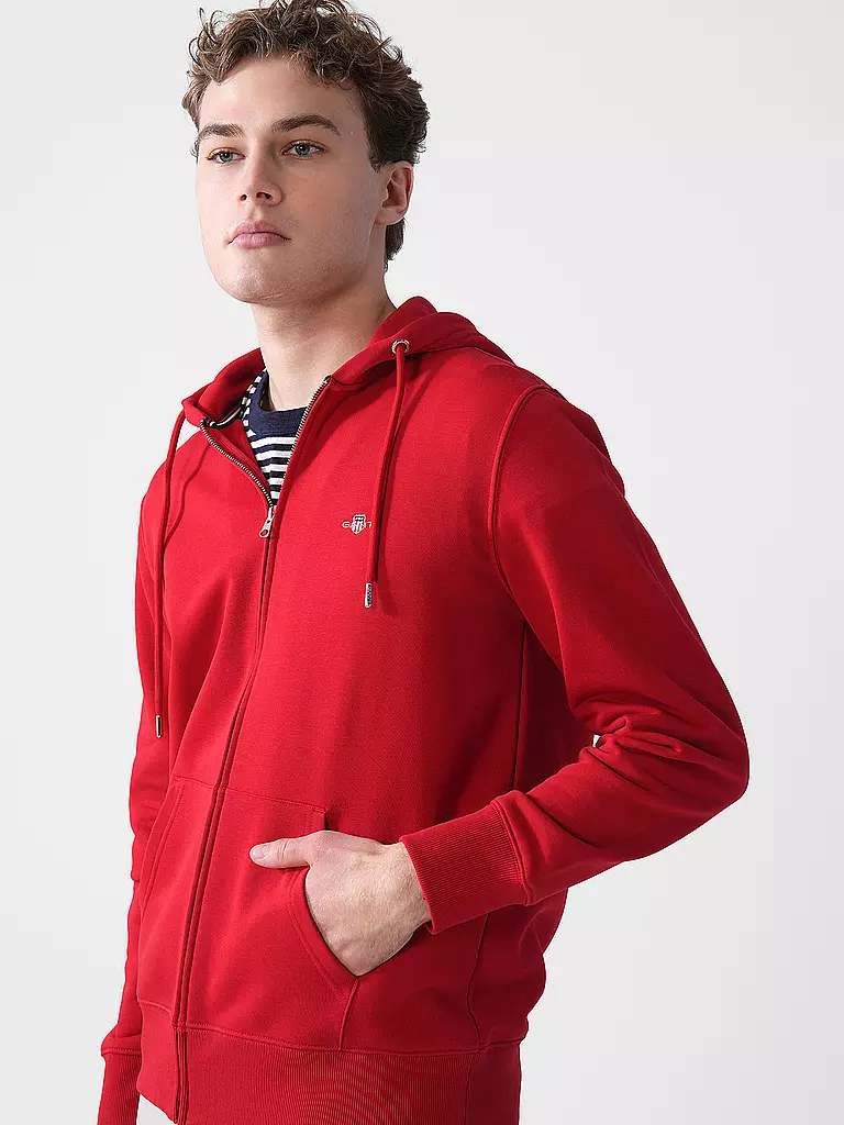 GANT | Sweatjacke  | rot