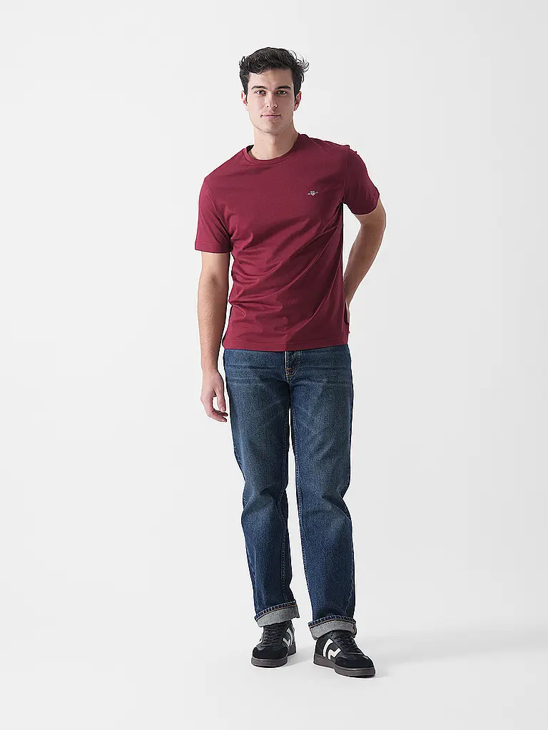 GANT | T-Shirt  | dunkelrot