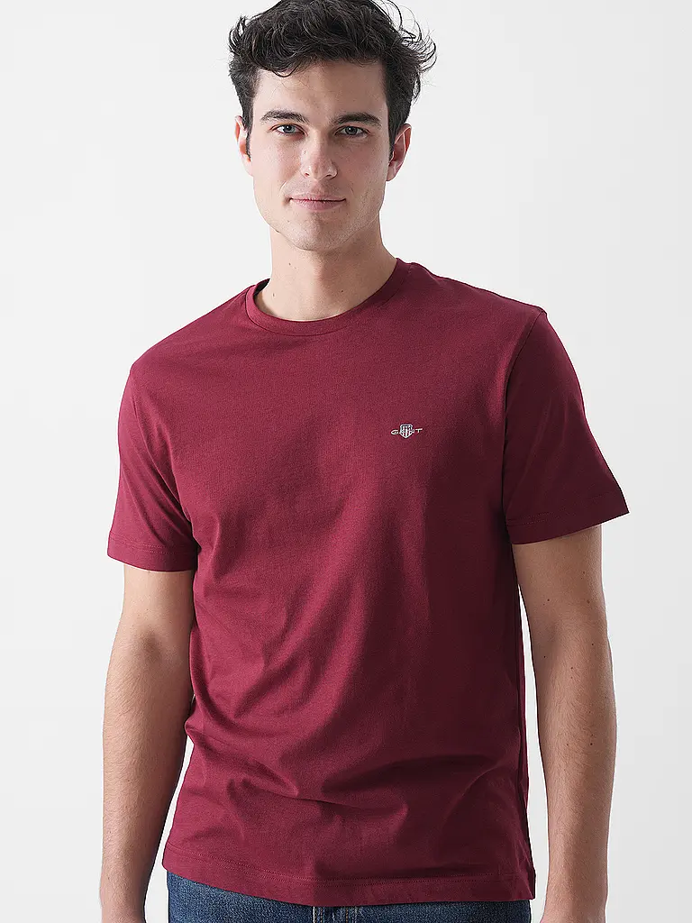 GANT | T-Shirt  | dunkelrot