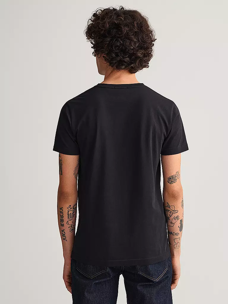 GANT | T-Shirt  | schwarz