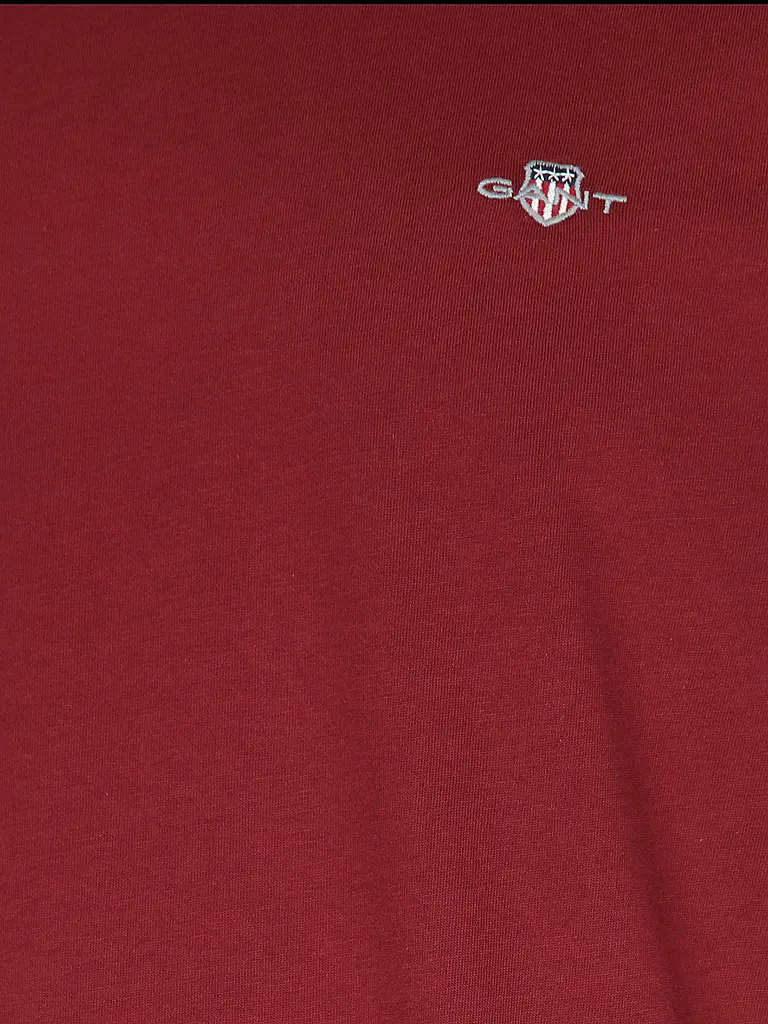 GANT | T-Shirt  | dunkelrot