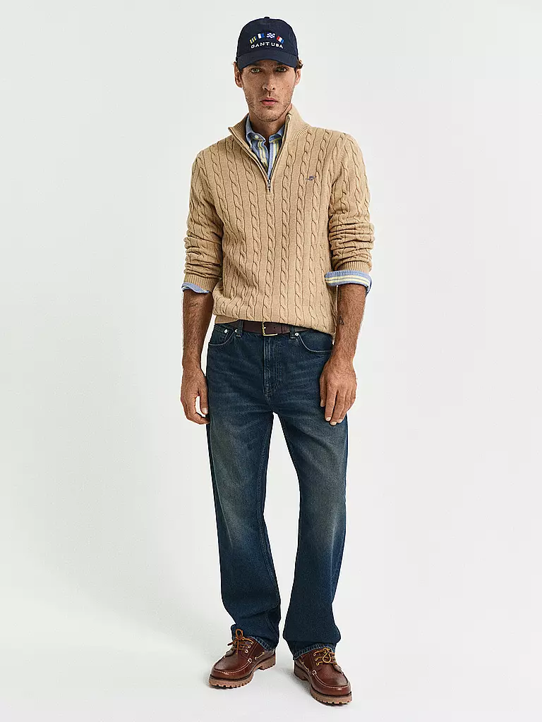 GANT | Troyer Pullover  | beige