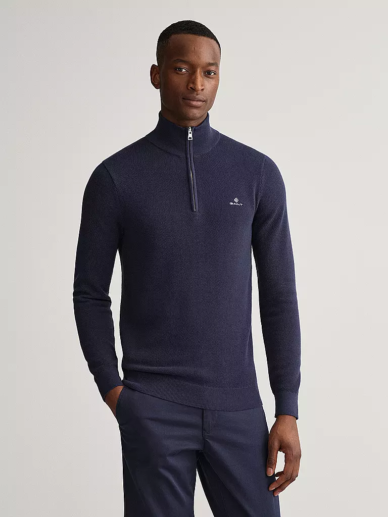 GANT | Troyer Pullover  | dunkelblau