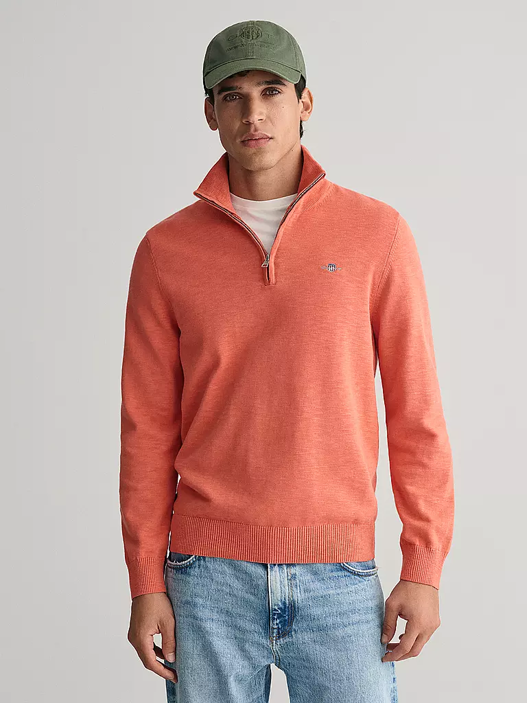 GANT | Troyer Pullover  | pink