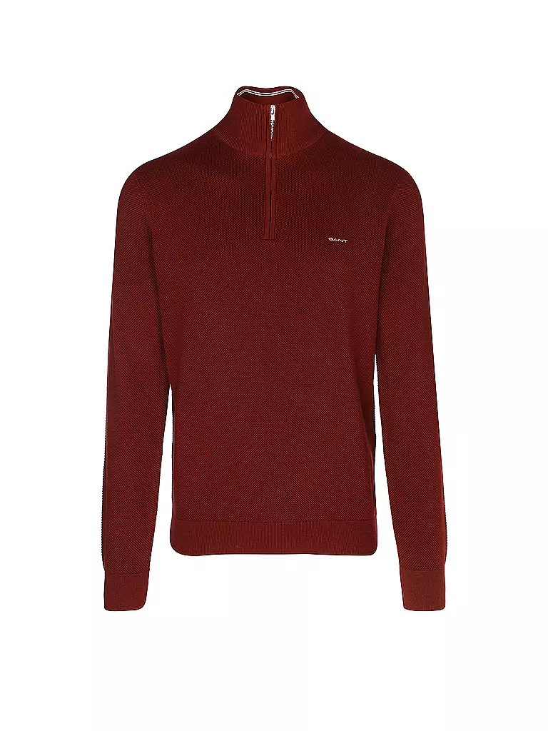 GANT | Troyer Pullover | dunkelrot