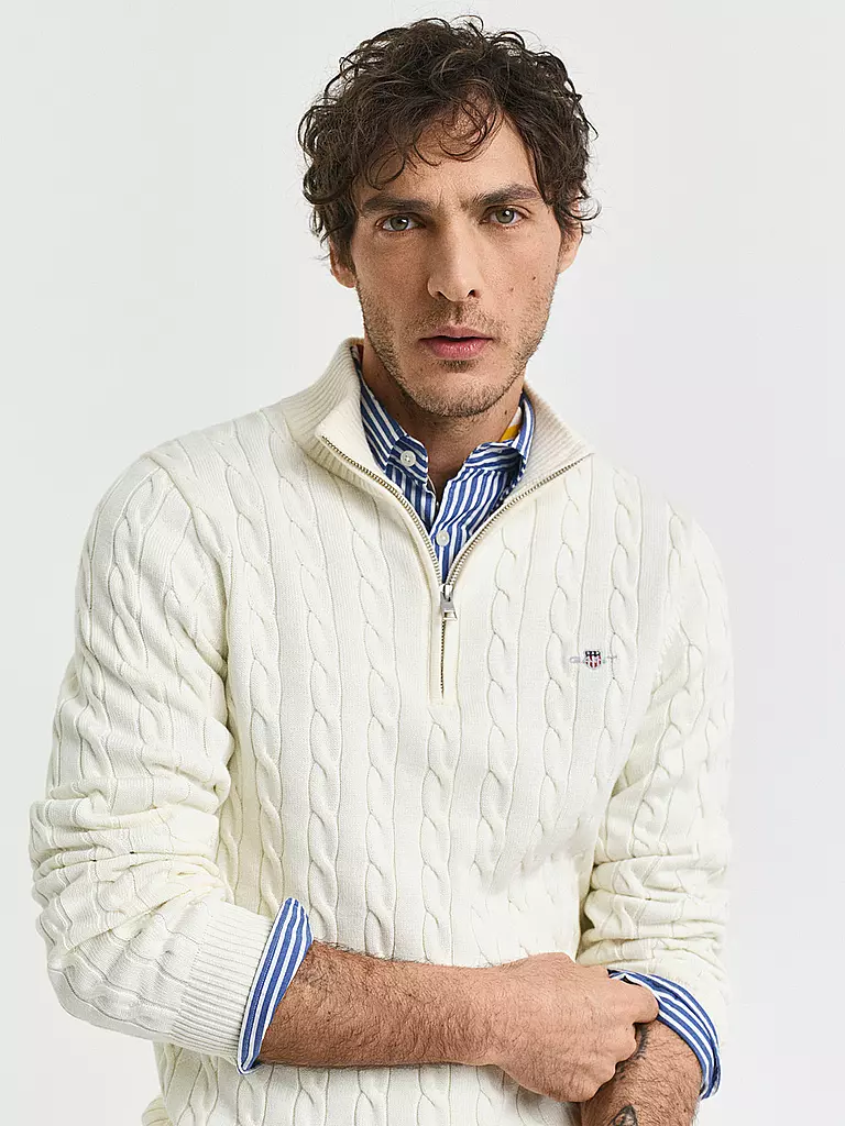 GANT | Troyer Pullover | beige