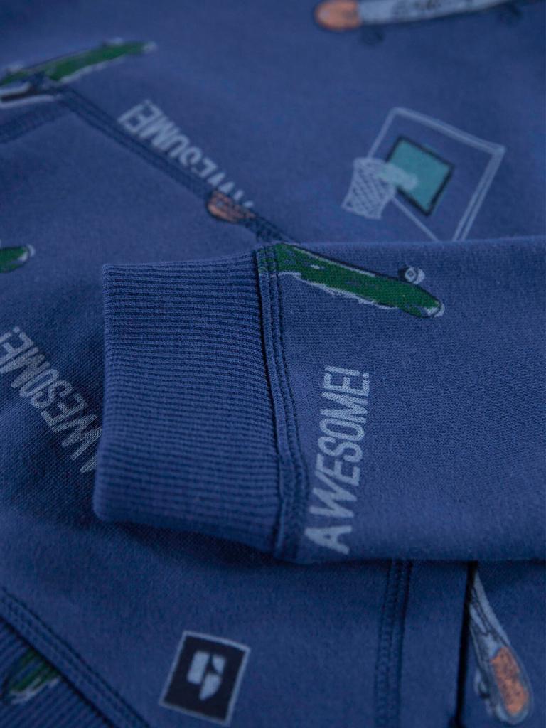 GARCIA Jungen Sweatshirt – Klassischer Sweater Aus Italienischem Denim-Herz, Lässig & Bequem
