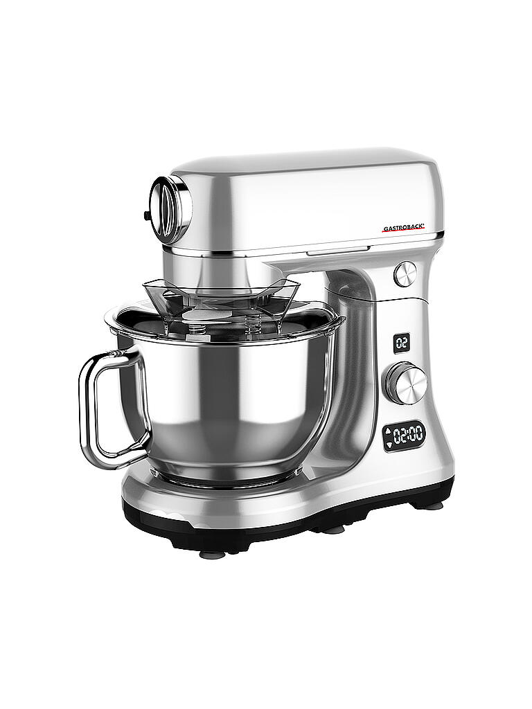Bosch Küchenmaschine Welcher Rührer Für Was GASTROBACK Design Küchenmaschine Advanced Digital 600Watt Silber silber
