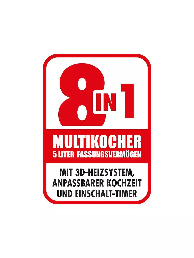 GASTROBACK | Design Multicook Pro 8 in 1 Edelstahl/Schwarz 42527 | silber