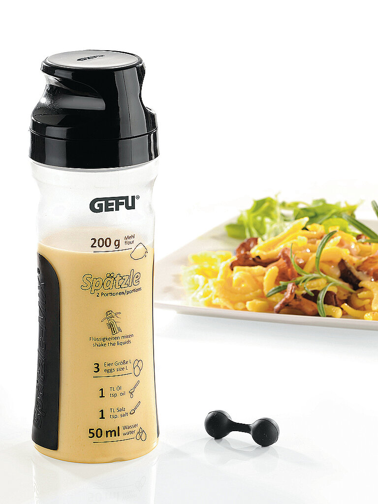 GEFU Spätzle- und Pfannkuchen-Mix TWISTER schwarz