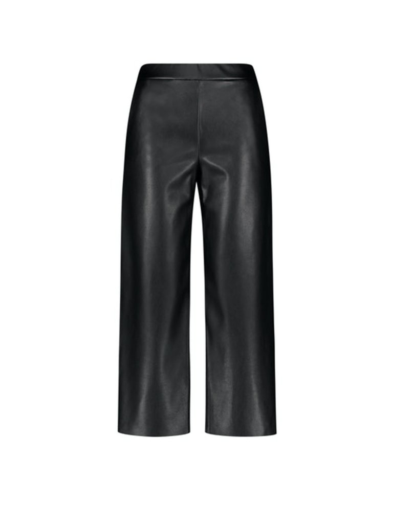 GERRY WEBER Culotte in Lederoptik  schwarz | 38