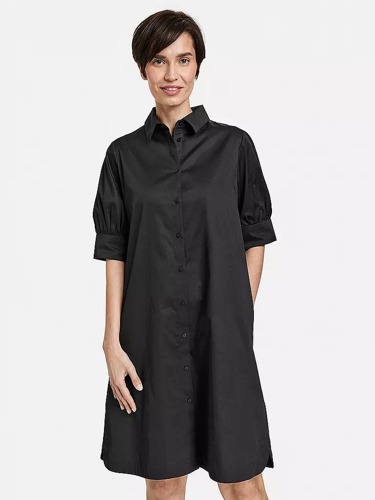 GERRY WEBER | Hemdblusenkleid | schwarz