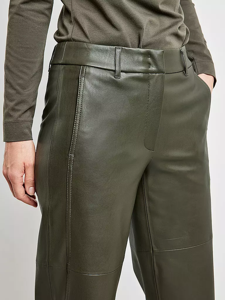 GERRY WEBER | Hose in Lederoptik | braun