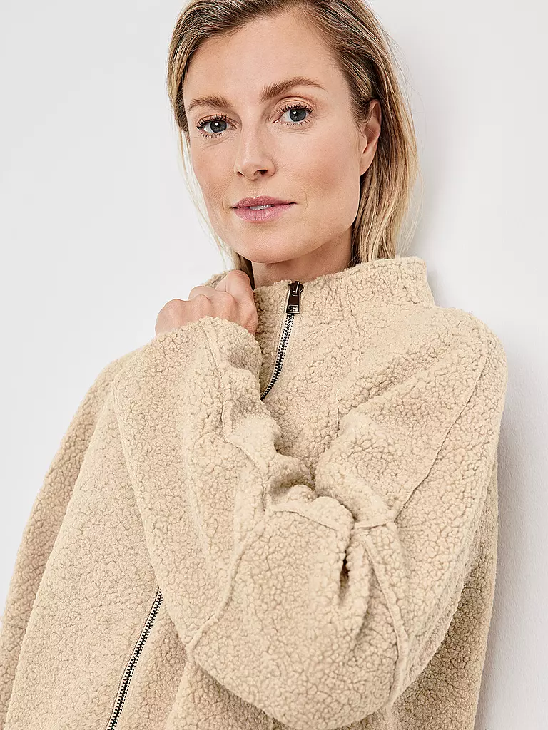 GERRY WEBER | Jacke in Felloptik  | beige