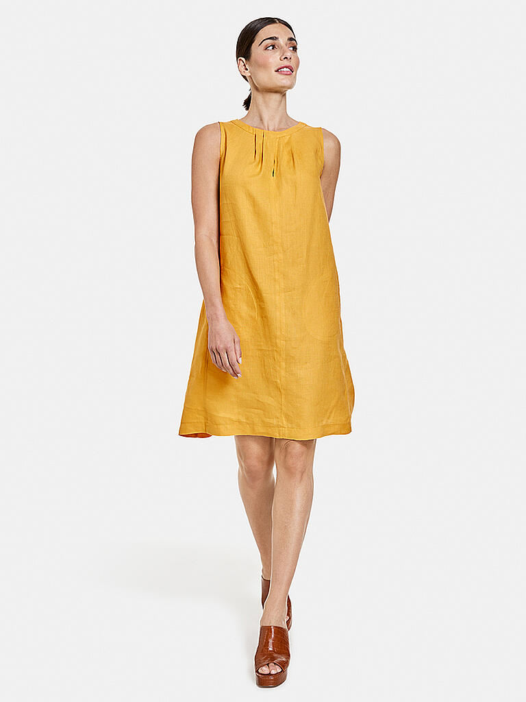 GERRY WEBER | Leinenkleid  | gelb