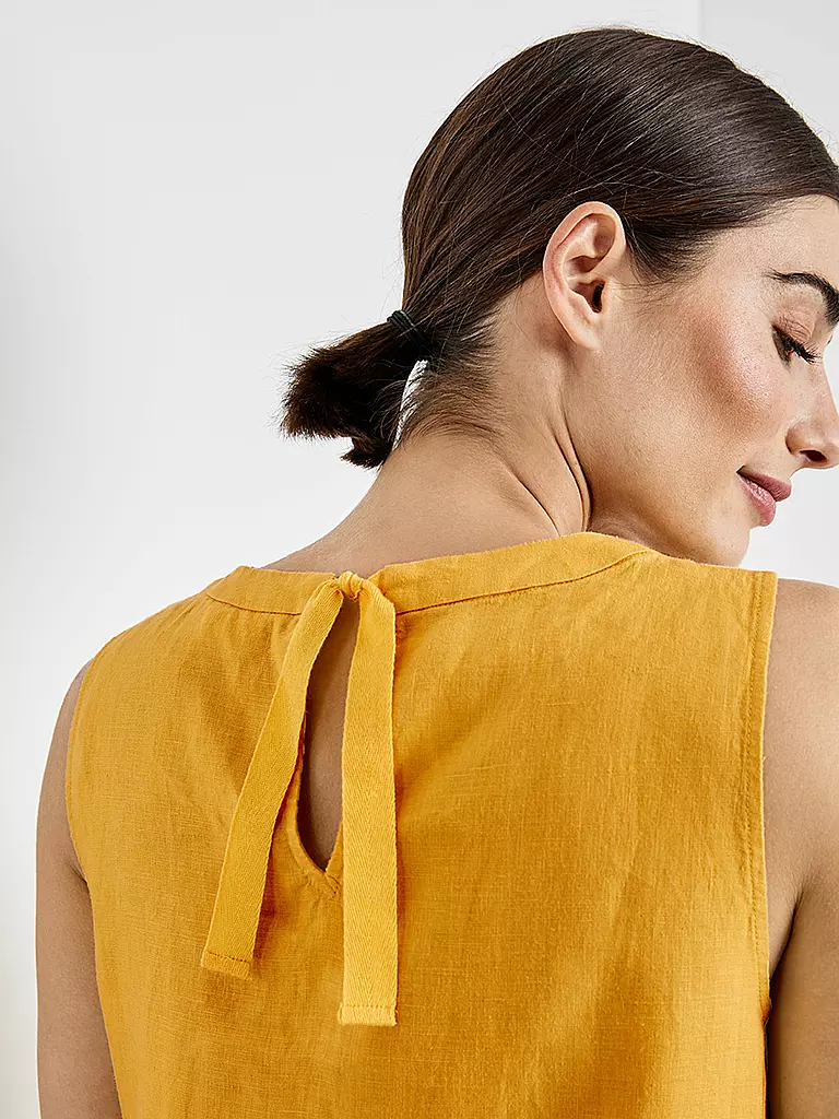 GERRY WEBER | Leinenkleid  | gelb