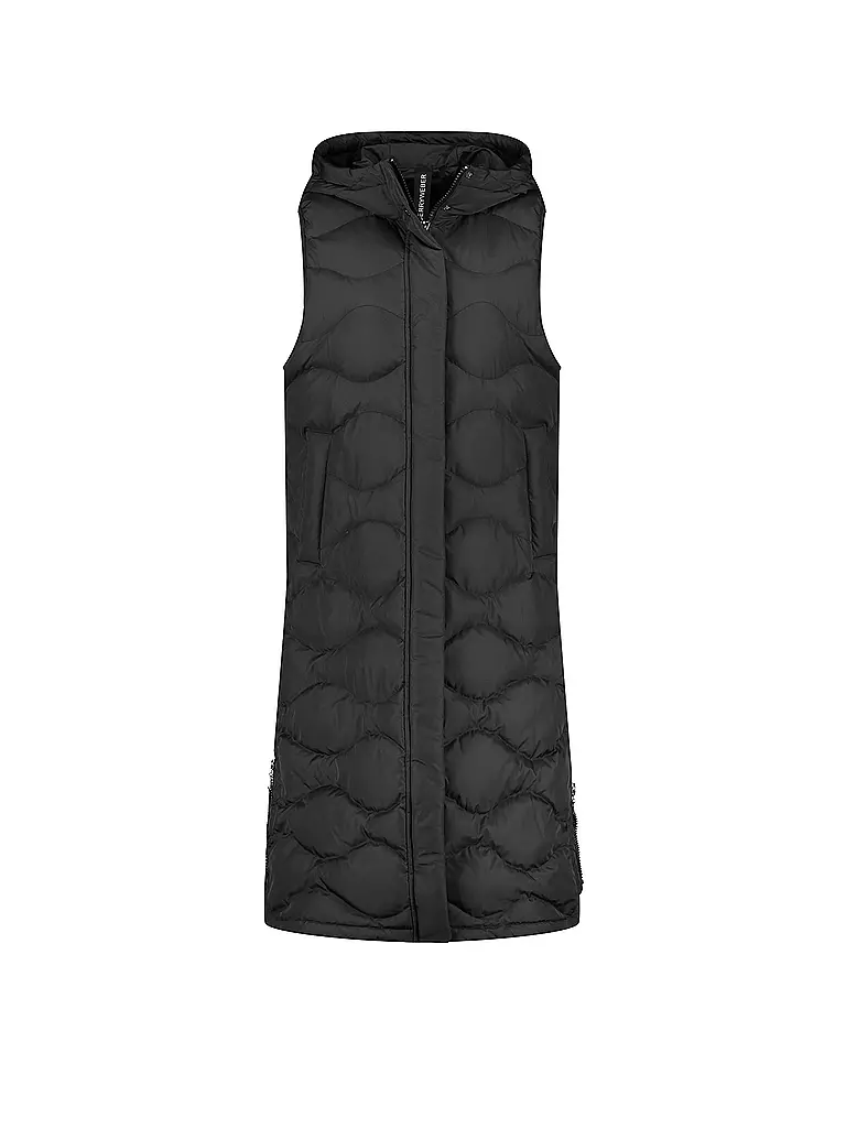 GERRY WEBER | Steppgilet  | schwarz