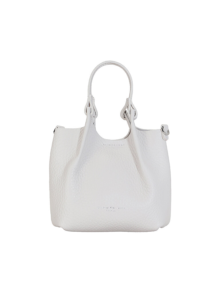 Gianni Chiarini Damen Weiss Ledertasche - Hobo Bag Dua Eg