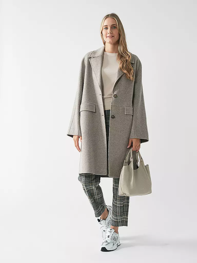 GIANNI CHIARINI | Ledertasche - Hobo Bag DUA  | hellgrau