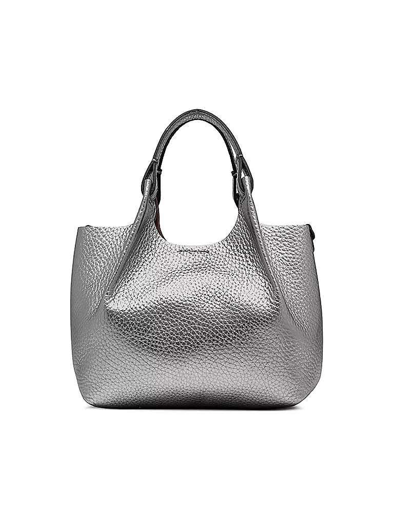 GIANNI CHIARINI | Ledertasche - Hobo Bag DUA  | silber