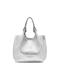 GIANNI CHIARINI | Ledertasche - Hobo Bag DUA Small | silber