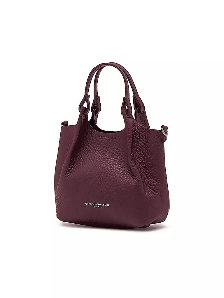 GIANNI CHIARINI | Ledertasche - Hobo Bag DUA Small | dunkelrot