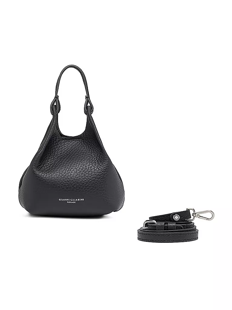 GIANNI CHIARINI | Ledertasche - Hobo Bag DUA Small | grau